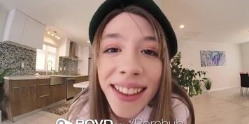 Girl with cookies has sex with no condom