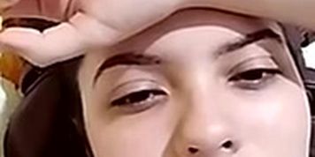 Beautiful Latina girl Enjoying massive cumshot