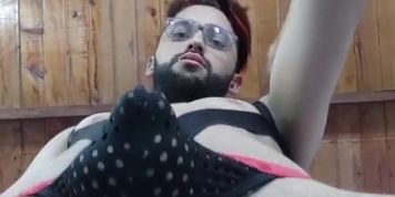 Jerking My Big Uncut Latino Dick On My Cock Ring Harness Until I Shoot A Big Load And Eat My Cum
