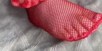Red Lingerie POV White Foot Fetish Kink Video