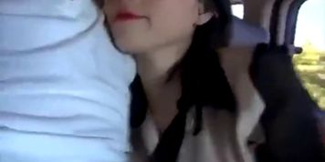 Korean couple sex in car