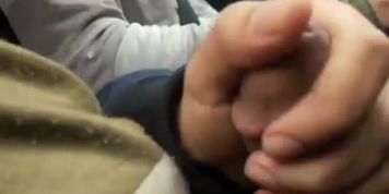 UBER Taxi Caught By driver. Jerking off hard. 