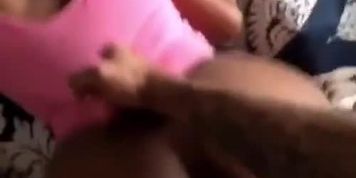 Thick ass ebony getting drilled from the back. 