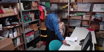 Cute Tiny Teen Shoplifter Alina West Caught Stealing A Dildo Fucked By Security Officer