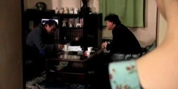 Aged husband, cuckold japanese wife