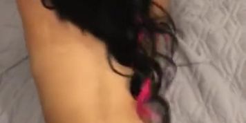 Tattooed teen cums all over my dick