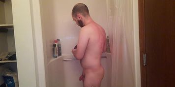 Start the morning off right with a smoke, a stroke, and a shower