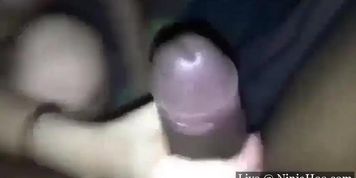 Slutty whore lets get guy fuck her mouth on private cam
