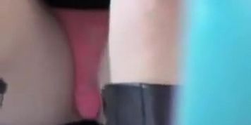 Super hot pink panty on the close up up skirt video ADE0