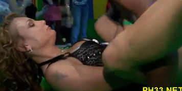 Tons of group sex on the dance floor - video 27