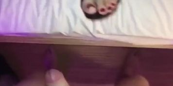 FOOT FETISH! Footjob- I let him cum all over my feet! 