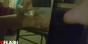 Girl rubbing pussy