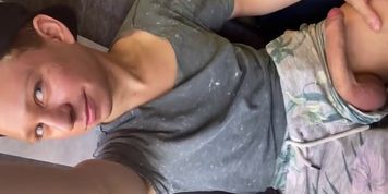 Twink Daniel Hausser Jerks Huge Uncut Dick On Train