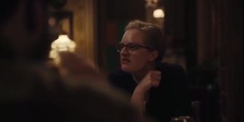 Elizabeth Moss Footsie Scene Under the Table