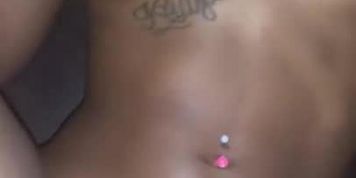 Sexy black girl getting screw on a desk 