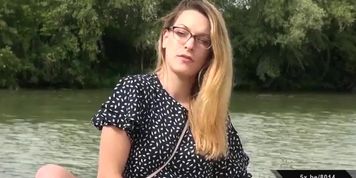 Melanie takes 2 cocks in all holes