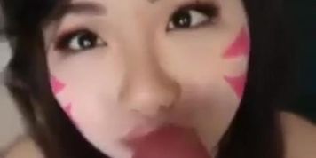 Bunny Dva Cosplay Blowjob (Harriet Sugarcookie)