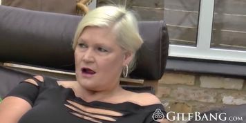 Ravishing granny sucking a meaty penis really good