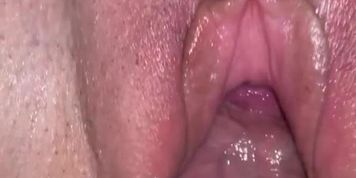 Extreme close up slow mo pussy screw