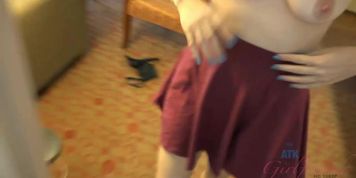 ATK Girlfriends - Violet gives you a handjob, footjob and blowjob in a hotel (Violet Monroe)