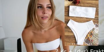 Hot Thicc Booty Swedish YouTuber Amanda Strand Tests Bikinis Orgasm Edition
