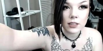 Punk girl naked live show with amazing body wow