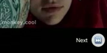 Cum flash for shocked teen on monkey app