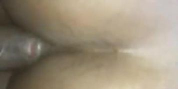 Ebony anal cumshot