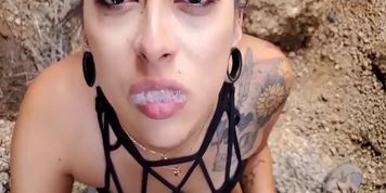 Dirtykittykatt - Kitty Katt Goes Hiking - Latina - Outdoor - Screw - Blowjob - Swallow - Eating Pussy