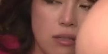 Japanese milf Akane Nagase gets involved with them in a kinky threesome sex action