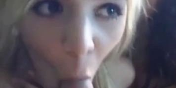 Two young lesbians blowjobs the same cock