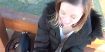 Amazing chick anal sex at bus station