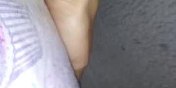 Pissing in a 2 day old diaper (Very wet and leaky)