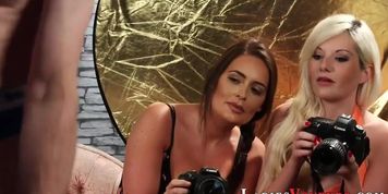 Busty cfnm photogs film