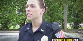Busty cops addicted to big black cock find the perfect place