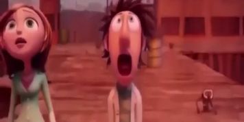Flint Lockwood watches Travis Scott fortnite concert