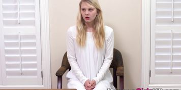 Blonde mormon teen jizzed