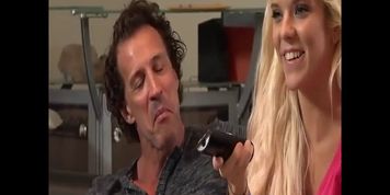 Tattooed blonde gets fucked in hardcore fashion (Halle Von)
