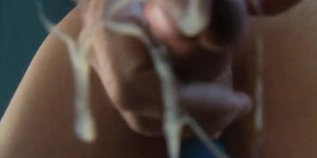 slow motion cum shot point of sight close up in your face grow