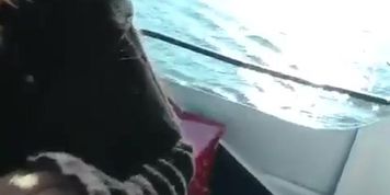 Amateur public porn on a ferry (Alison Star)