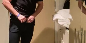WATCH! @XXXMBoston as he enters room and drops everything to get fucked! 4my.fans/michaelboston