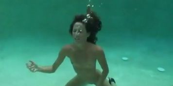 Hose masturbation scuba girl