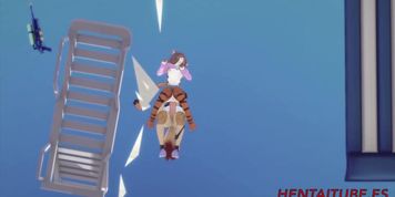 Furry Hentai - Wolf Fucks Cat in the Beach (Kim Triple X)