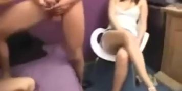 Lesbian takes cock (Addison Rose)