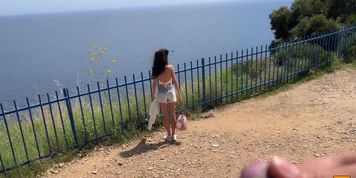 Public Cock Flashing - Got Scared When Seen Cock But Curiosity Got The Better... (Katty West)