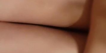 Daddy stretching me out with his new toy and making me cum