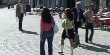 Nadine and Milena on a walk (Milena Velba)