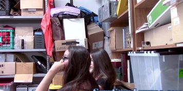 Teen shoplifters jizzed