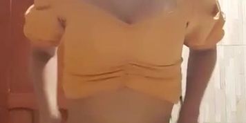 Cute girl undresses for you and gives a BJ