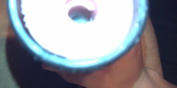 Throbbing Fleshlight Creampie